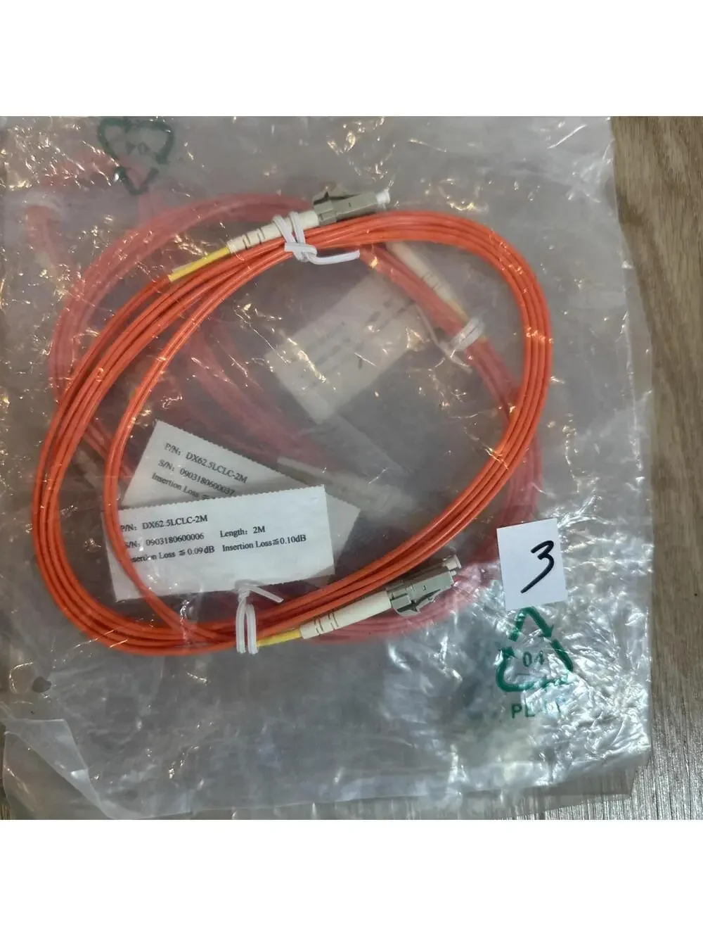 32ps 1m/2m/3m LC-SC Duplex 62.5/125 OM1 Multimode Fiber Patch Cable Orange Optic